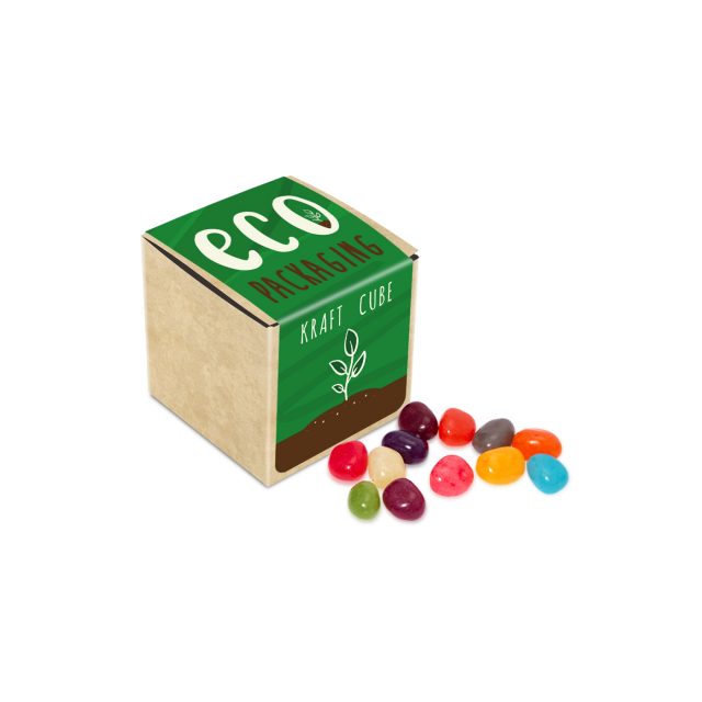 Eco Range – Eco Kraft Cube – Jelly Bean Factory® – 50g