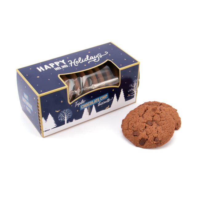 Winter Collection – Eco Biscuit Box – Triple Chocolate Chip Biscuits