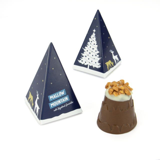 Winter Collection – Eco Pyramid Box – Mallow Mountain with Hazelnut Sprinkles*