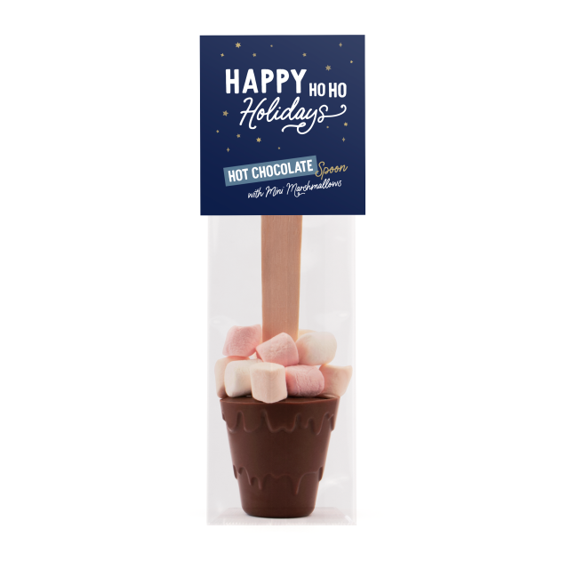 Winter Collection – Info Card – Hot Chocolate Spoon – With Marshmallows