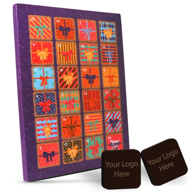 Winter Collection – A4 Advent Calendar – Vegan Dark Chocolate – Bespoke 71% Cocoa