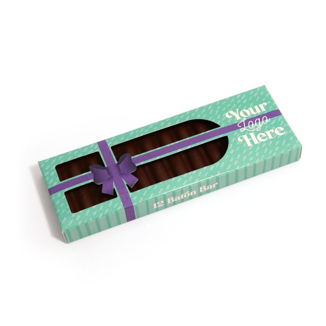 Winter Collection – Eco 12 Baton Bar Box – Vegan Dark Chocolate – Present Box – 71% Cocoa