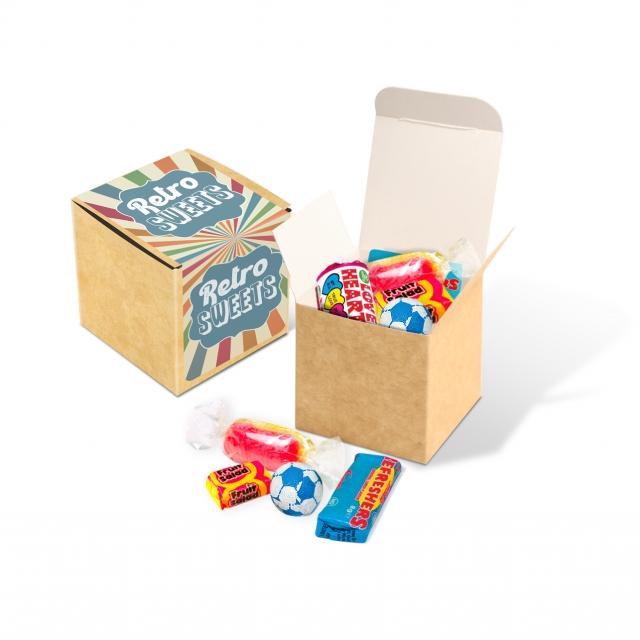 Eco Kraft Cube – Retro Sweets