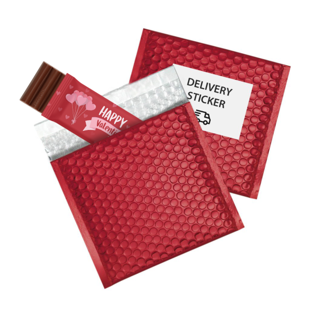 Valentines – 12 Baton Bar – Milk Chocolate – Postal Bag