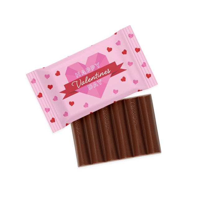 Valentines – 6 Baton Bar – Milk Chocolate – 41% Cocoa